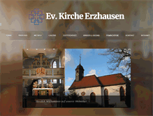 Tablet Screenshot of ev-kirche-erzhausen.de